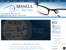 Tablet Screenshot of bisselleyecare.com